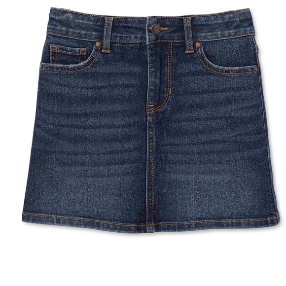 Wonder Nation Girls Blue Jean Skirt - Picture 1 of 7